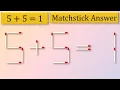 Lagu 5+5=1 Matchstick Answer - Move 1