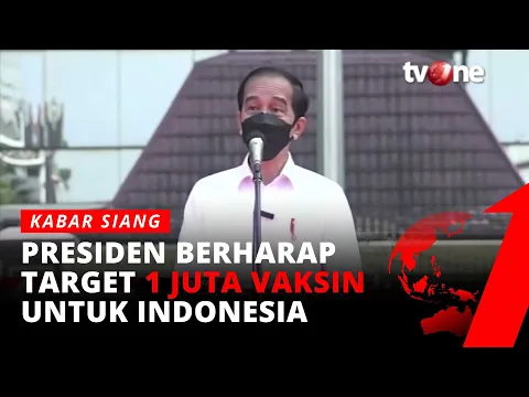 Presiden Jokowi Tinjau Pelaksanaan Vaksinasi di Lapangan Bhayangkara