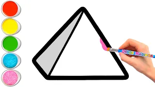 🔺🟪🟢 Aprendiendo Formas Geométricas en 3D 🎨 Dibujo y Coloreado para Niños y Niñas #314