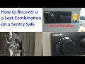 554 How to Recover a Lost Combination on a Sentry Safe Model 1250
