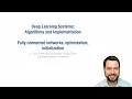 Lecture 6 - Fully connected networks optimization initialization