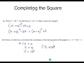 Completing the square 2019 Revision