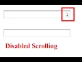 How to Disabled Scrolling From Input Type Number Field Html PHP CSS