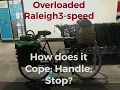 Grossly overloaded Raleigh 3-speed How will it cope ride Stop The worlds most versatile bicycle