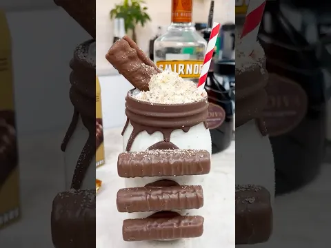 Triple Twix Milkshake  #cocktail #chocolate #milkshake