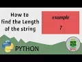 Python Find the Length of the string
