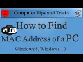 How to find MAC Adress of a PC Windows 10 Windows 7 Computer Tips Generic Library
