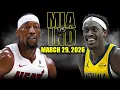 Miami Heat vs Indiana Pacers Full Game Highlights - March 29 2026 NBA Season