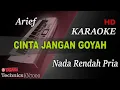 Lagu ARIEF - CINTA JANGAN GOYAH ( NADA RENDAH PRIA ) || KARAOKE