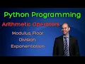 Arithmetic Operators Including Modulus Exponentiation and Floor Division