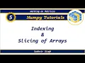 Numpy Tutorials Part 5 Indexing and Slicing of Array