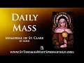 Daily Mass Tuesday August 11 2026