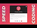 Profile Card using HTML CSS Easy Tutorial Speed Coding