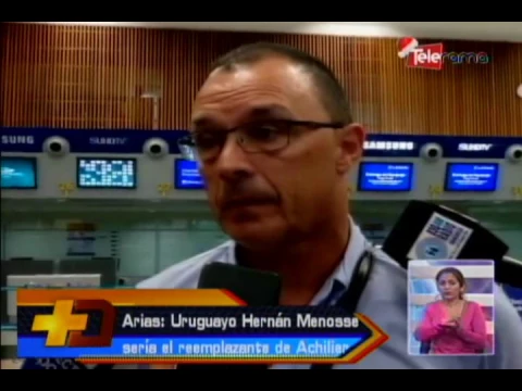 Arias: Uruguayo Hernán Menosse sería el reemplazante de Achilier