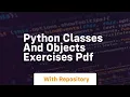 python classes and objects exercises pdf