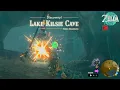 Legend of Zelda TOTK - Exploring hidden cave Lake Kilsie Cave Bubbulfrog