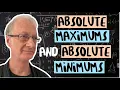 ABSOLUTE MAXIMUMS and ABSOLUTE MINIMUMS