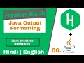 06 - Hackerrank problem solving in java Java Output Formatting Hackerrank java hindi