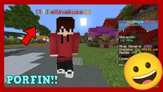  he conseguido el rango youtuber en universocraft i unaikus