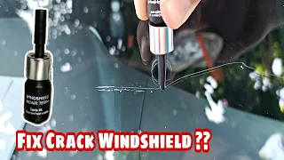 How To Fix Crack Windshield Car It is work or Cap Windshield Repair Resin