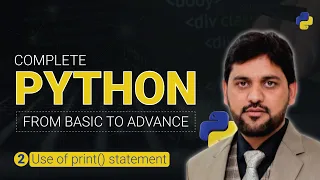 Using print Statement in Python Python Programming For Beginners in Urdu