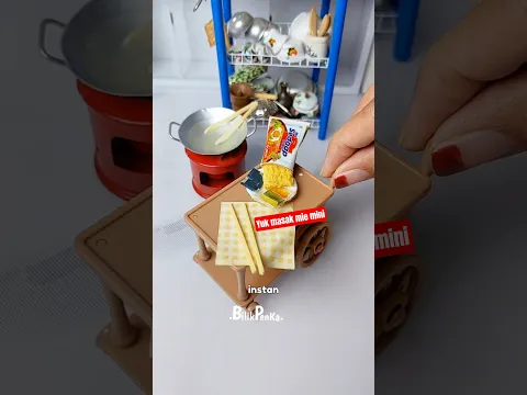 Gini ya masak mie mini #masakmini #mieinstan #miniature