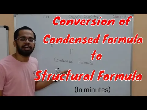 Download MP3 Conversion of Structural Formula to Condensed Formula | Organic Chemistry | Class -11