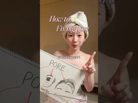 How to fix big pore #porecare #koreanskincare #poretreatment