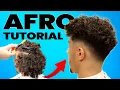 Download Lagu Barber Tutorial: Afro-haar van gemiddelde lengte in vorm brengen en knippen