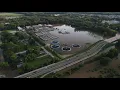 Record Flooding in Noblesville White River Drone Footage