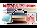 Tutorial Import Colorschemes to Origin