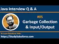 05 Java Garbage Collection and Streams based Interview Questions and Answers by Sanjay Gupta