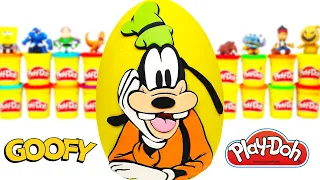 Goofy Mickey Mouse ve Çılgın Yarışçılar Sürpriz Yumurta Oyun Hamuru Playdoh