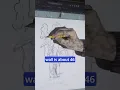 Transferring a drawing to a canvas using a projector
