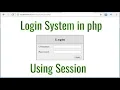 Php Login Logout System With Session