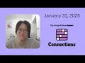 NYT Connections No 600 January 31 2025