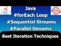 Streams in Java Sequential Stream Parallel Stream forEach loop Best Iteration Method in Java