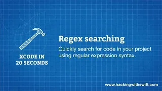 Xcode in 20 Seconds Regex searching