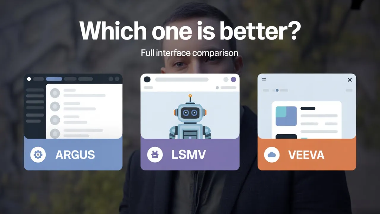 Argus vs LSMV vs Veeva The TOP 3 Interfaces for Pharmaceutical Professionals