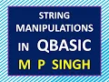 String Manipulations In QBASIC Lesson 72