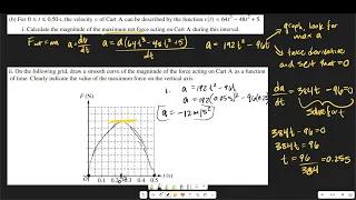 How to Solve the 2023 FRQ set 2 Momentum Forces AP Physics C Mechanics Train for the Test
