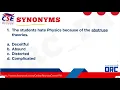 SYNONYMS CIVIL SERVICE EXAM REVIEW ENGLISH TOPICS TO REVIEW