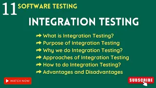 QA manual testing tutorial for beginners what is integration testing in software testing