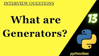 Generators in python Yield Keyword pythonvibes -