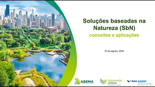 Soluções Baseadas Na Natureza - Vídeo de Capacitação