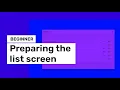 Kuika Beginner Preparing the list screen 2