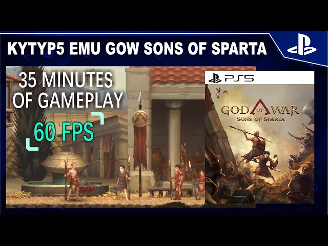 KyTyPS5 Emulator God Of War Sons of Sparta Gameplay