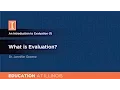 What is Evaluation