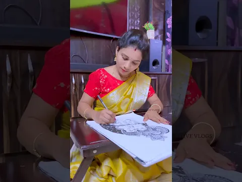 ✨Can you please Rate My Drawing 😊 | Krishna Drawing Step by Step #kkcreativevlogs