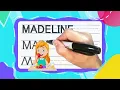 How To Write MADELINE Write With Me -